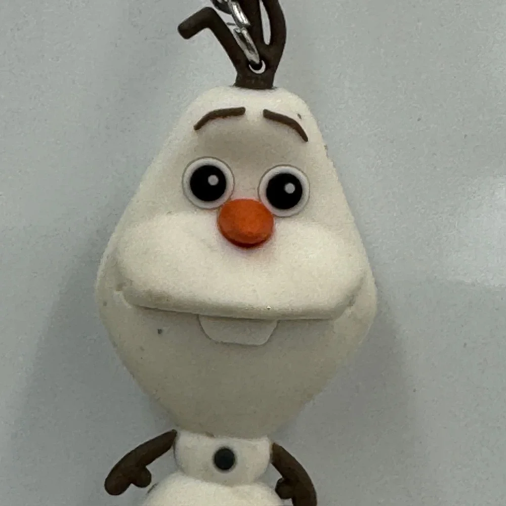 Disney Frozen Olaf Snowman 3D Figural‎ Keychain White Brown J142-15E08